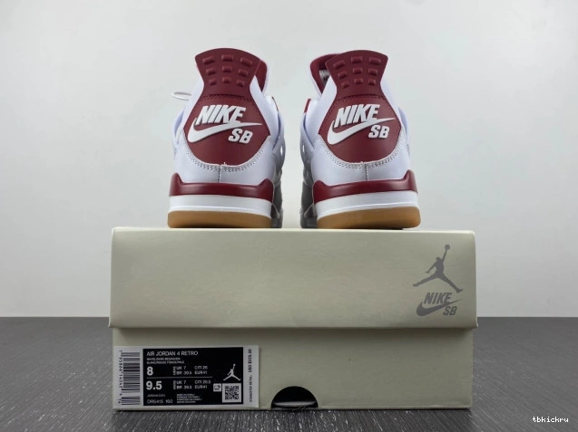 Rep TBK DR5415-160 Red 4 Jordan Pine SB Retro 0629